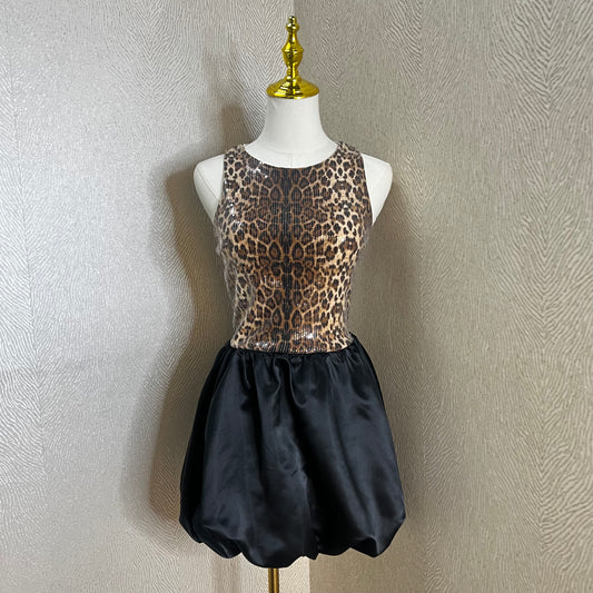 Leopard Bubble Dress-